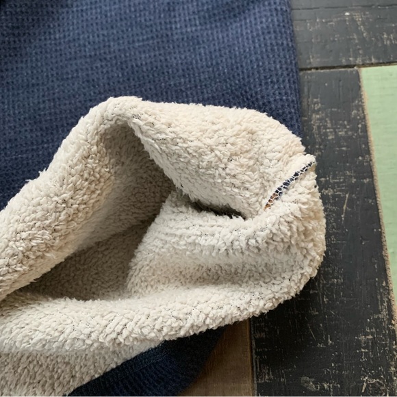 NWT L.L. Bean Men's Katahdin Iron Works Bonded Waffle Fleece Lined Henley Large - Picture 3 of 6